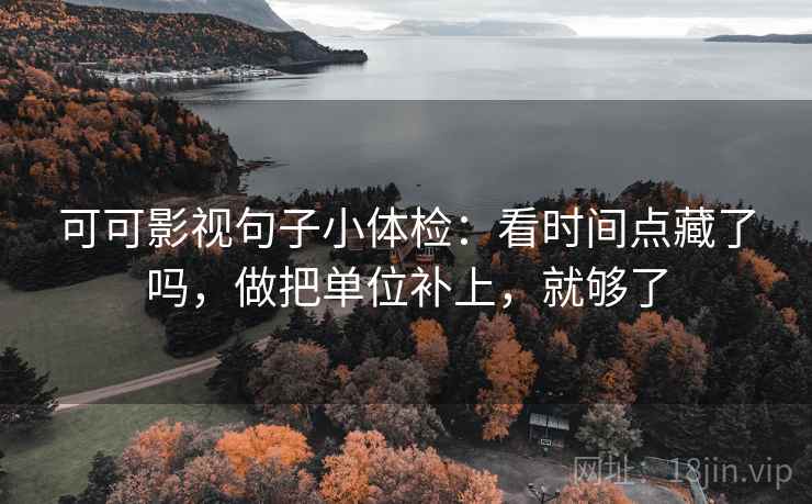 可可影视句子小体检：看时间点藏了吗，做把单位补上，就够了  第2张
