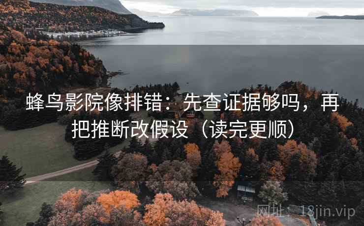 蜂鸟影院像排错：先查证据够吗，再把推断改假设（读完更顺）