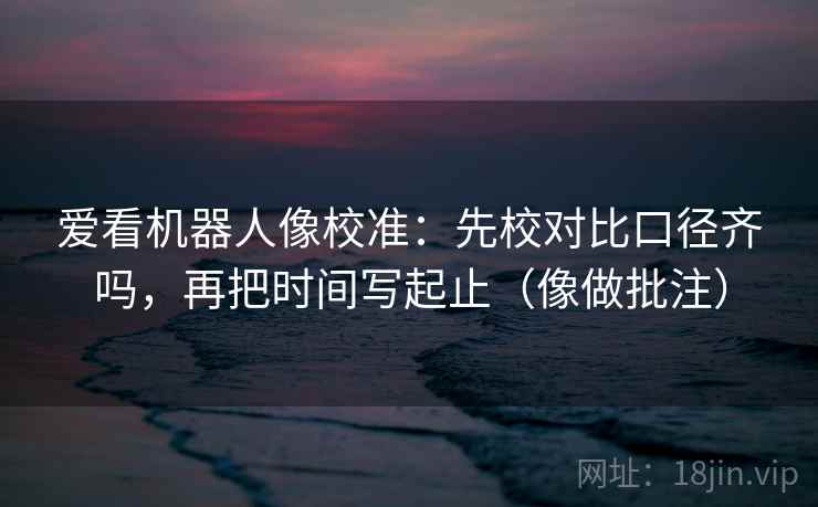 爱看机器人像校准：先校对比口径齐吗，再把时间写起止（像做批注）  第2张